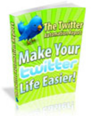 Product picture *new!* The Twitter Automation Report -master Resale Rights