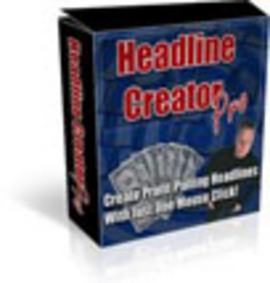 Product picture  *New Headline Creator Pro SoftwareWith MRR