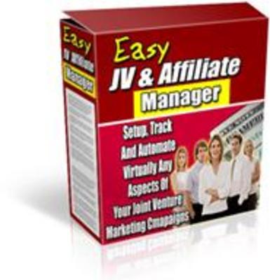 Product picture *All New * Easy JV & Affiliate Manager Software With MRR