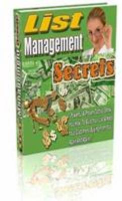 Product picture List Management Secrets With MRR