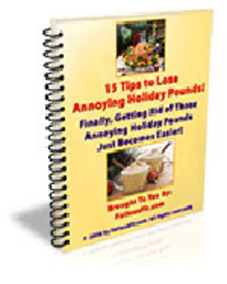 Product picture *New* 15 Tips to Lose Annoying Holiday Pounds with MRR