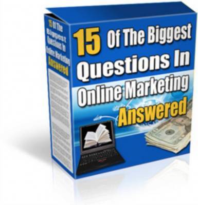 Product picture 15 Of The Biggest Questions In Online Marketing Answered +mr