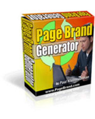 Product picture Page Brand Generator With Master Resale Rights