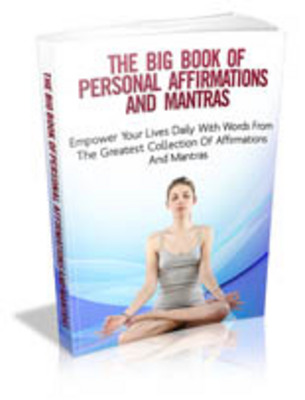 Product picture The Big Book of Personal Affirmations and Mantras with mrr